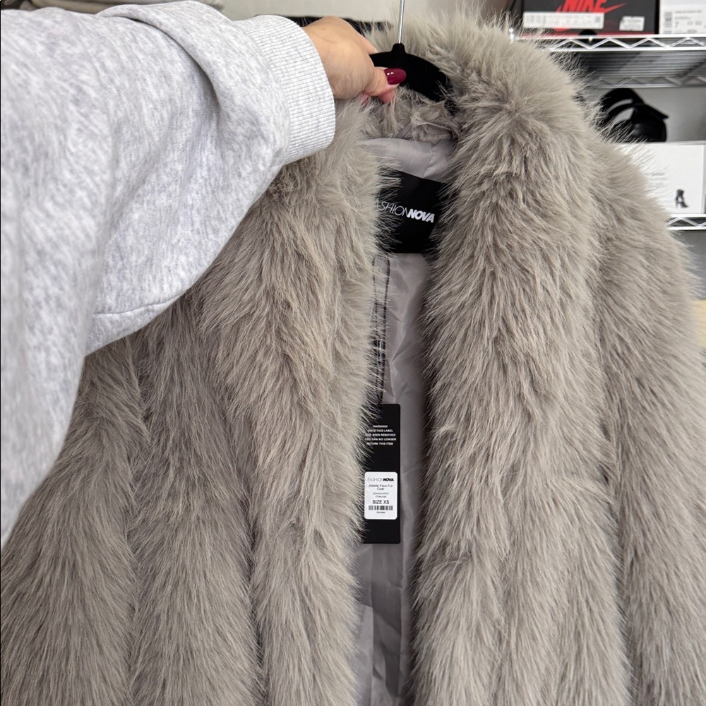 Faux fur coat jobelle - Picture 10 of 14